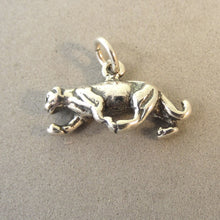 Load image into Gallery viewer, PANTHER .925 Sterling Silver 3-D Charm Pendant Cat Puma Cougar Mountain Lion Bobcat Leopard AN70