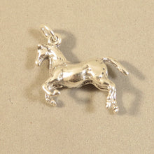 Load image into Gallery viewer, APPALOOSA HORSE 3-D .925 Sterling Silver Charm Pendant Spotted Pony Mare Stallion Equine AN50