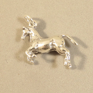 APPALOOSA HORSE 3-D .925 Sterling Silver Charm Pendant Spotted Pony Mare Stallion Equine AN50