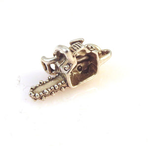 Sale! CHAINSAW .925 Sterling Silver 3-D Charm Pendant Power Tool Home Garden Logging Logger SL21J