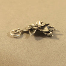 Load image into Gallery viewer, COLUMBINE FLOWER .925 Sterling Silver Charm Pendant Floral Colorado State Garden ga02