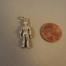 Load image into Gallery viewer, MUMMY .925 Sterling Silver 3-D Charm Pendant Halloween Walking Dead hl03