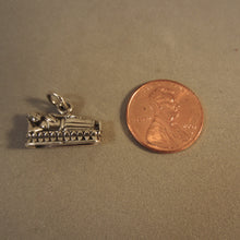 Load image into Gallery viewer, RECLINING BUDDHA .925 Sterling Silver 3-D Charm Pendant Wat Pho Temple Bangkok Thailand fa04