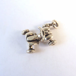 ATV Four Wheeler 4-Wheeler Quad Sterling Silver Charm, Made In The - Foto 4